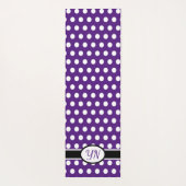 カスタムイニシャル水玉模様 ヨガマット (裏面)