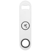 カスタムイニシャル白黒 スピード栓抜き (正面)