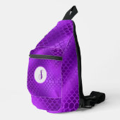 カスタムイニシャル紫マーメイドはかりで測型 スリングバッグ (右コーナー)