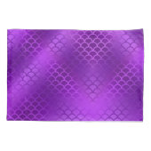 カスタムイニシャル紫マーメイドはかりで測型 枕カバー (裏面)