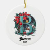 カスタムイニシャル セラミックオーナメント (正面)