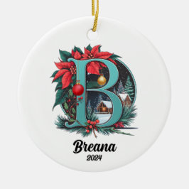カスタムイニシャル セラミックオーナメント