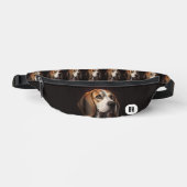 カスタムイニシャル ビーグル 犬 ファニーパック (正面)