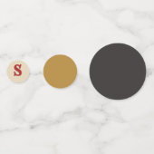 カスタムイニシャル&フォトパーティーデコル コンフェッティ (裏面)