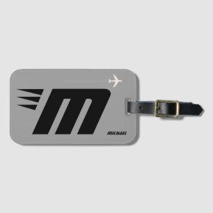 カスタムイニシャル、モノグラパーソナライズされたム ラゲッジタグ