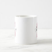 カスタムイニシャル&名前入りパーソナライズドモノグラム コーヒーマグカップ (中央)