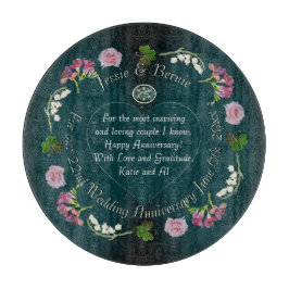 カスタムイベントフローラハート カッティングボード