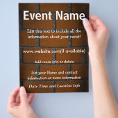 カスタムイベントレンガ壁 チラシ (手)