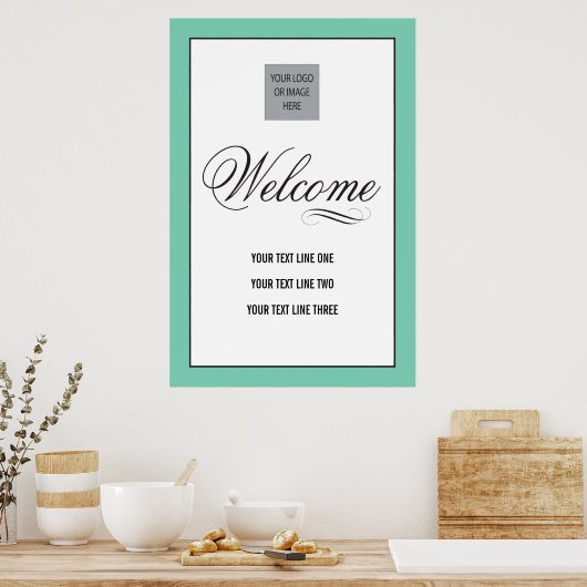 カスタムイベント歓迎の看板ポスター ポスター (キッチン)