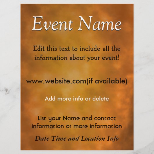 カスタムイベント燃焼エネルギー チラシ (正面)