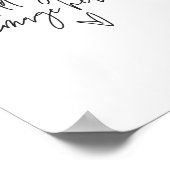 カスタムイベント結婚ボード写真ポスターG400 ポスター (角)