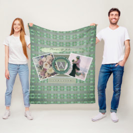 カスタムイベント2カスタム写真（Shamrocks付き） フリースブランケット