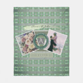カスタムイベント2カスタム写真(Shamrocks付き) フリースブランケット (正面)