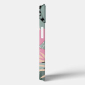 カスタムイメモダンージLトロピカルリーフピンク Case-Mate iPhoneケース (裏面 / 右)