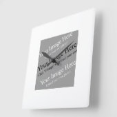 カスタムイメージウォールクロック スクエア壁時計 (傾斜)