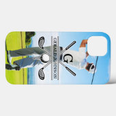 カスタムイメージゴルフモノグラムデザイン Case-Mate iPhoneケース (裏面 (横))