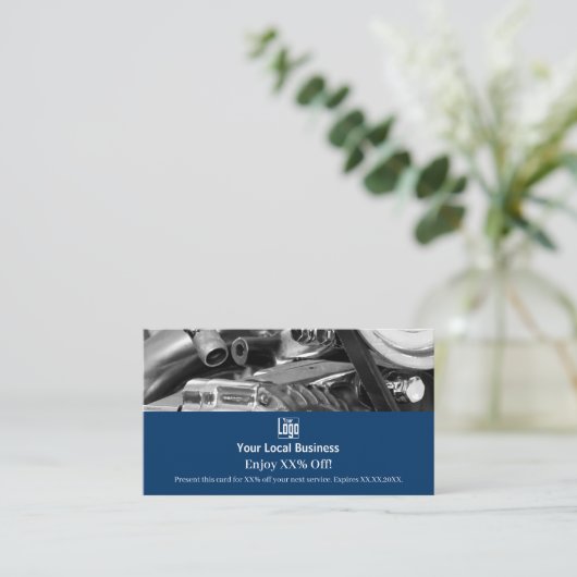 カスタムイメージローカルビジネスXX% 割引カード (スタンド正面)
