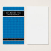 カスタムイヤリングカードブルーブラックビジネスカード (正面&裏面)