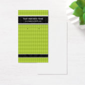 カスタムイヤリングカードライムグリーンビジネスカード (デスク)