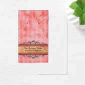 カスタムイヤリングカード赤ヴィンテージ (デスク)