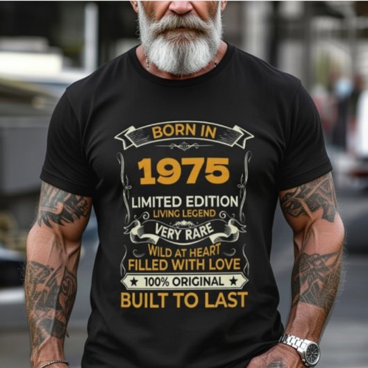 カスタムイヤー限定版ヴィンテージ誕生日 Tシャツ