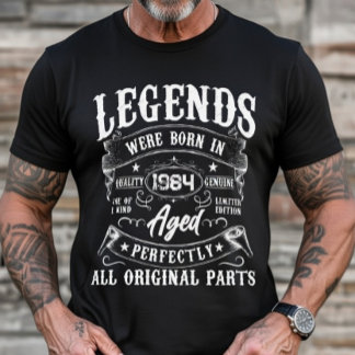 カスタムイヤー ビンテージ 誕生日 Legends Were Born In Tシャツ