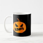 カスタムイラスト入り Ilayda 名前入り パンプキン ハロウィン コーヒーマグカップ (左)