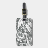 カスタムインクアート旋回ラゲッジタグ ラゲッジタグ (正面縦)