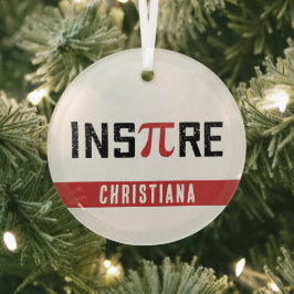 カスタムインスパイアパイ日 | Happy Piの日Math Gives ガラスオーナメント