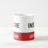 カスタムインスパイアパイ日 | Happy Piの日Math Gives コーヒーマグカップ (中央)