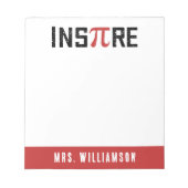 カスタムインスパイアパイ日 | Happy Piの日Math Gives ノートパッド (正面)