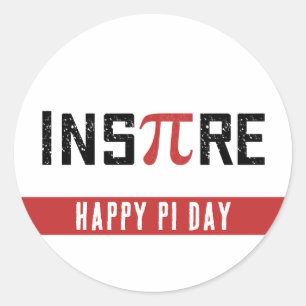 カスタムインスパイアパイ日   Happy Piの日Math Gives ラウンドシール