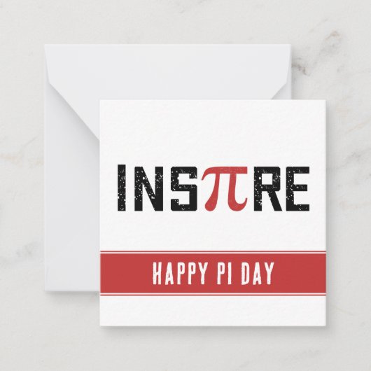 カスタムインスパイアパイ日 | Happy Pi day ノートカード (正面)