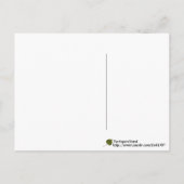 カスタムインディアン絵を描ブラシWildflower水色 ポストカード (裏面)