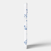 カスタムインディゴ白フローラ縁どiPad Mini ケース Case-Mate iPhoneケース (裏面 / 右)