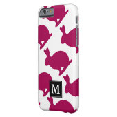 カスタムイースターバニーラビットシルエットモノグラムiPC Case-Mate iPhoneケース (裏面左)