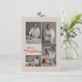 カスタムイースターフォトコラージュフラットホリデーカード シーズンカード (スタンド正面)