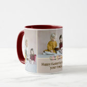 カスタムイースターホリデー写真コラージコーヒーマグ マグカップ (正面左)