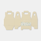 カスタムイースターメッセージ白フローラ縁ど フェイバーボックス (折り畳みなし)