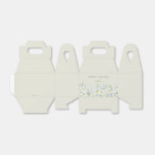 カスタムイースターメッセージ白フローラ縁ど フェイバーボックス (折り畳みなし)