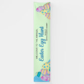 カスタムイースター卵狩り看板 横断幕 (縦)