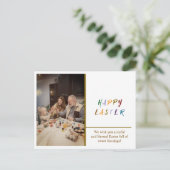 カスタムイースター挨拶カード – 希望を追加 ポストカード (スタンド正面)