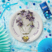 カスタムイースター紙プレート | かわいいライリー風船 ペーパープレート (パーティー)