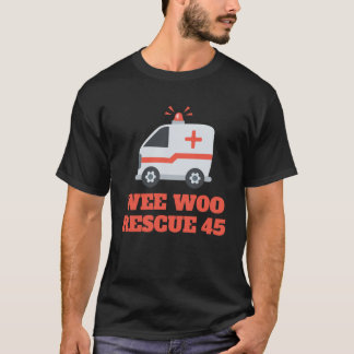 カスタムウィウー救急車最初の応答者ユーモアT-S Tシャツ