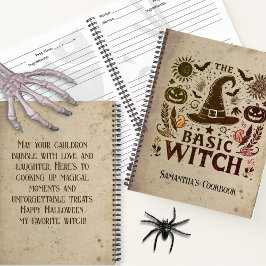 カスタムウィッチハットコテージコアパンプキンズハロウィーン ノートブック