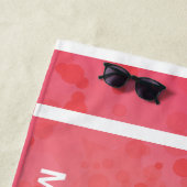 カスタムウィフィーハート ビーチタオル (インサイチュ)