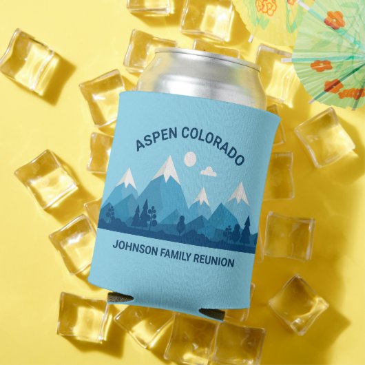 カスタムウィンターファミリー懇親会パーティースノーイマウンテン 缶クーラー (インサイチュ 夏)