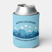 カスタムウィンターファミリー懇親会パーティースノーイマウンテン 缶クーラー (缶正面)