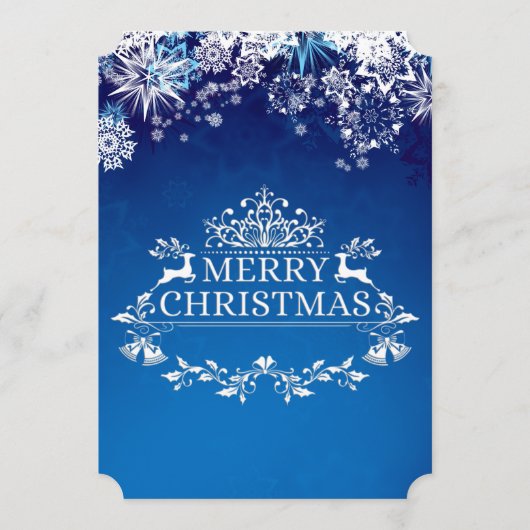 カスタムウィンターワンダーランドクリスマスホリデーカード シーズンカード (正面)