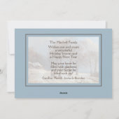 カスタムウィンターワンダーランドランドランドランドランドランドスケープ絵画アート シーズンカード (裏面)